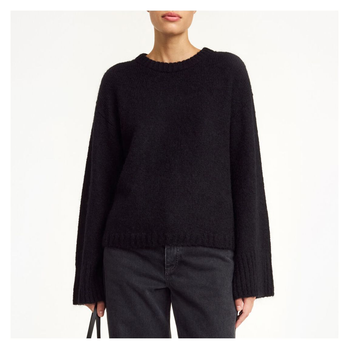 Black Cierra Wool Blend Jumper main product photo