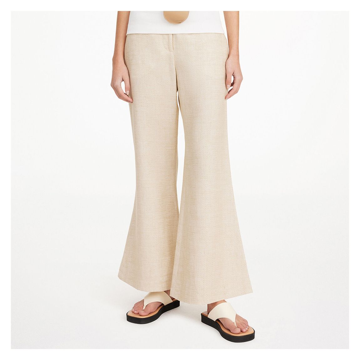 Beige Linen Blend Caras Trouser main product photo