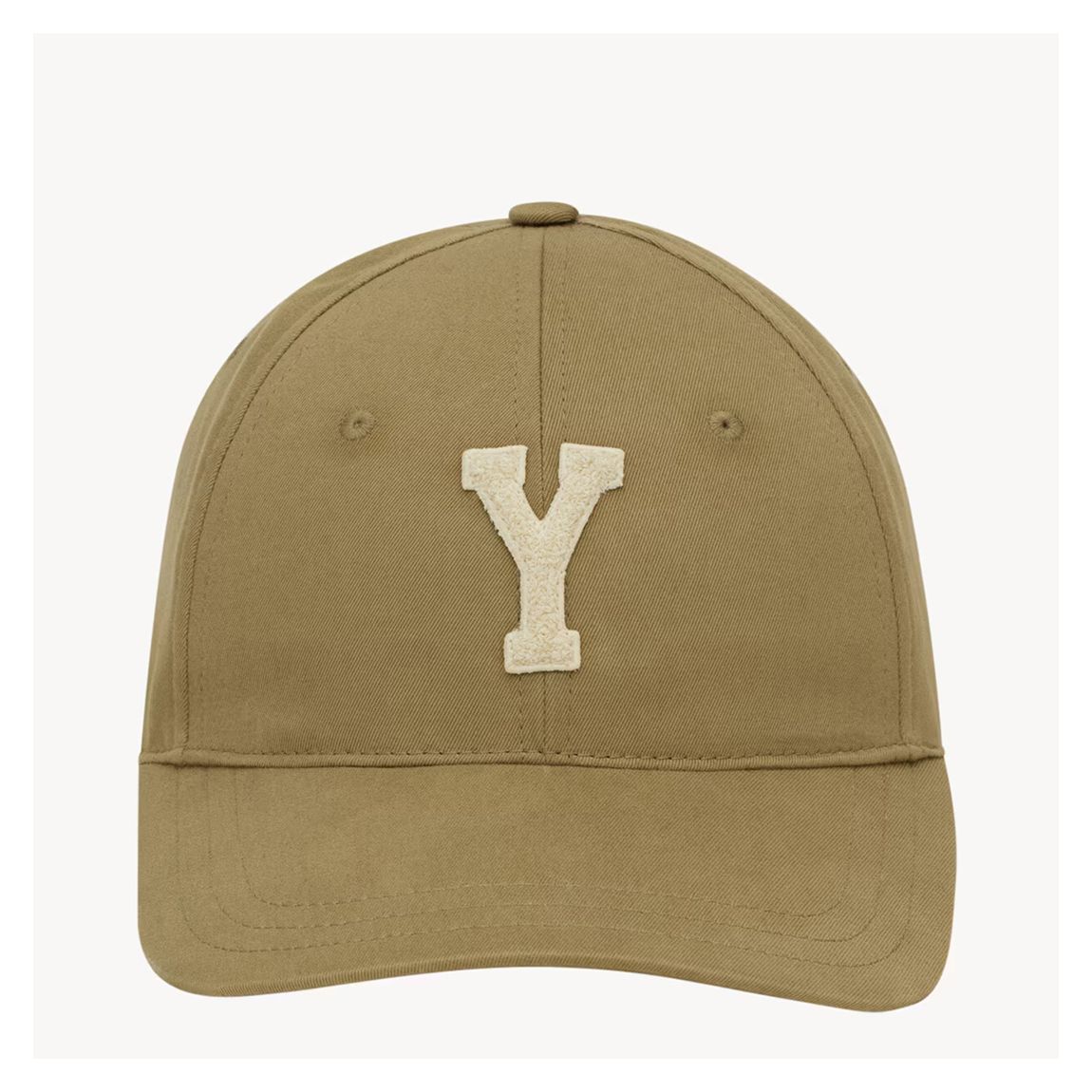 Brown Saint Laurent Y Varsity Cap In Gabardine Cap main product photo