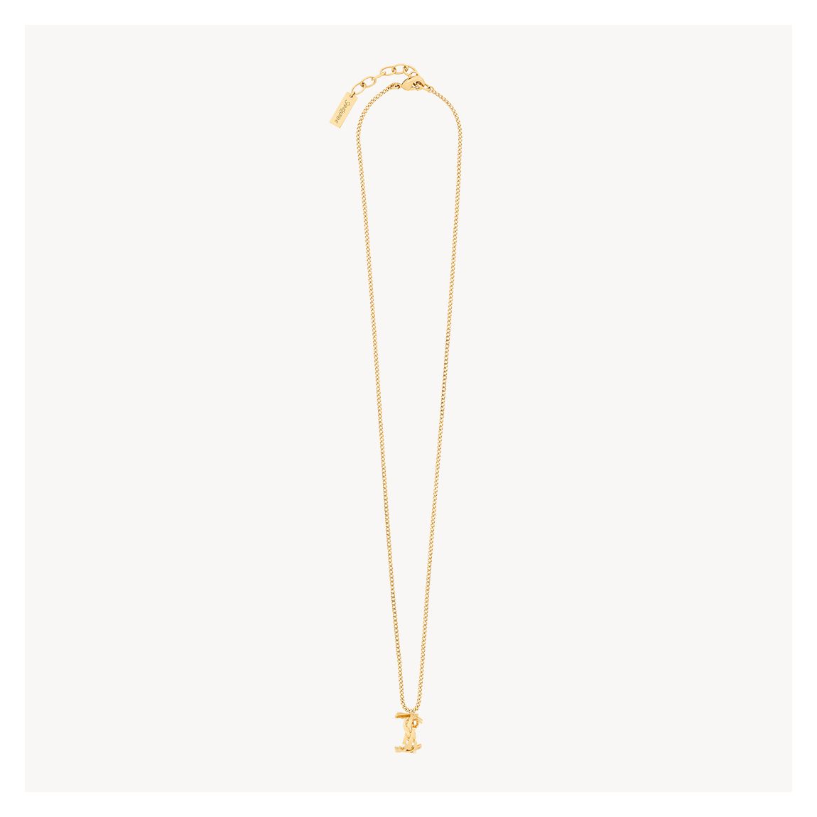 Gold Saint Laurent Cassandre Necklace main product photo