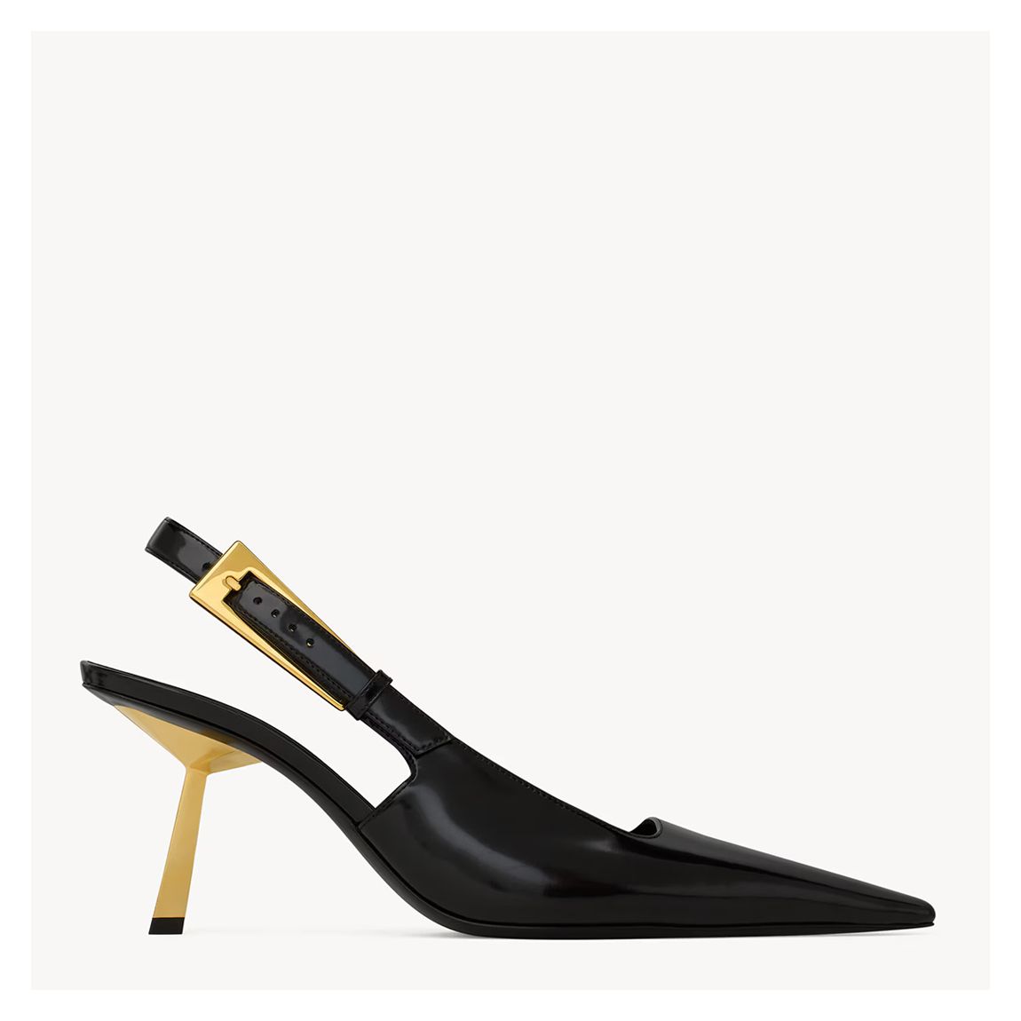 Women's Black Lee Slingback Heeled Pumps main product photo