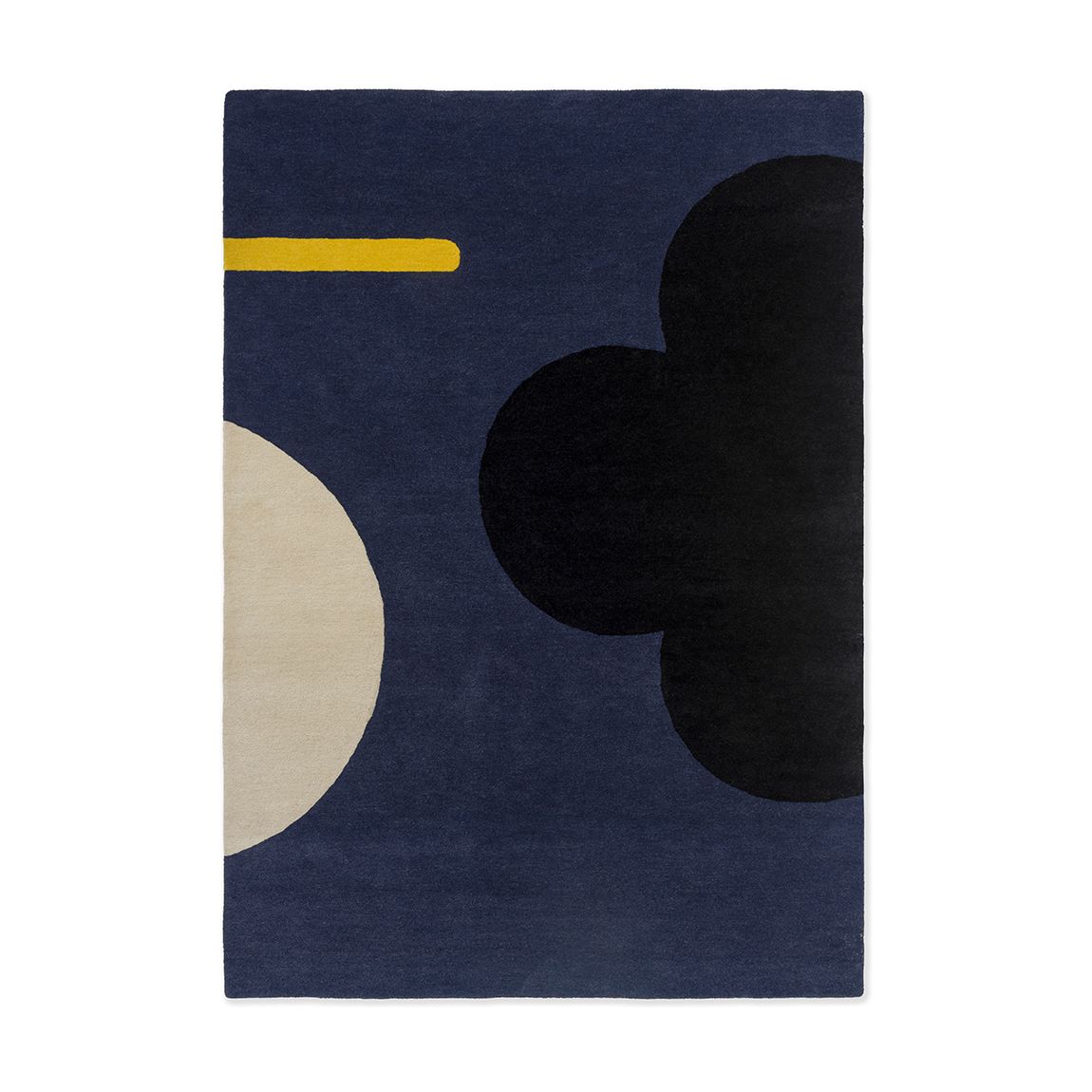 Geo Flower 060608 160x230cm Rug, Denim main product photo