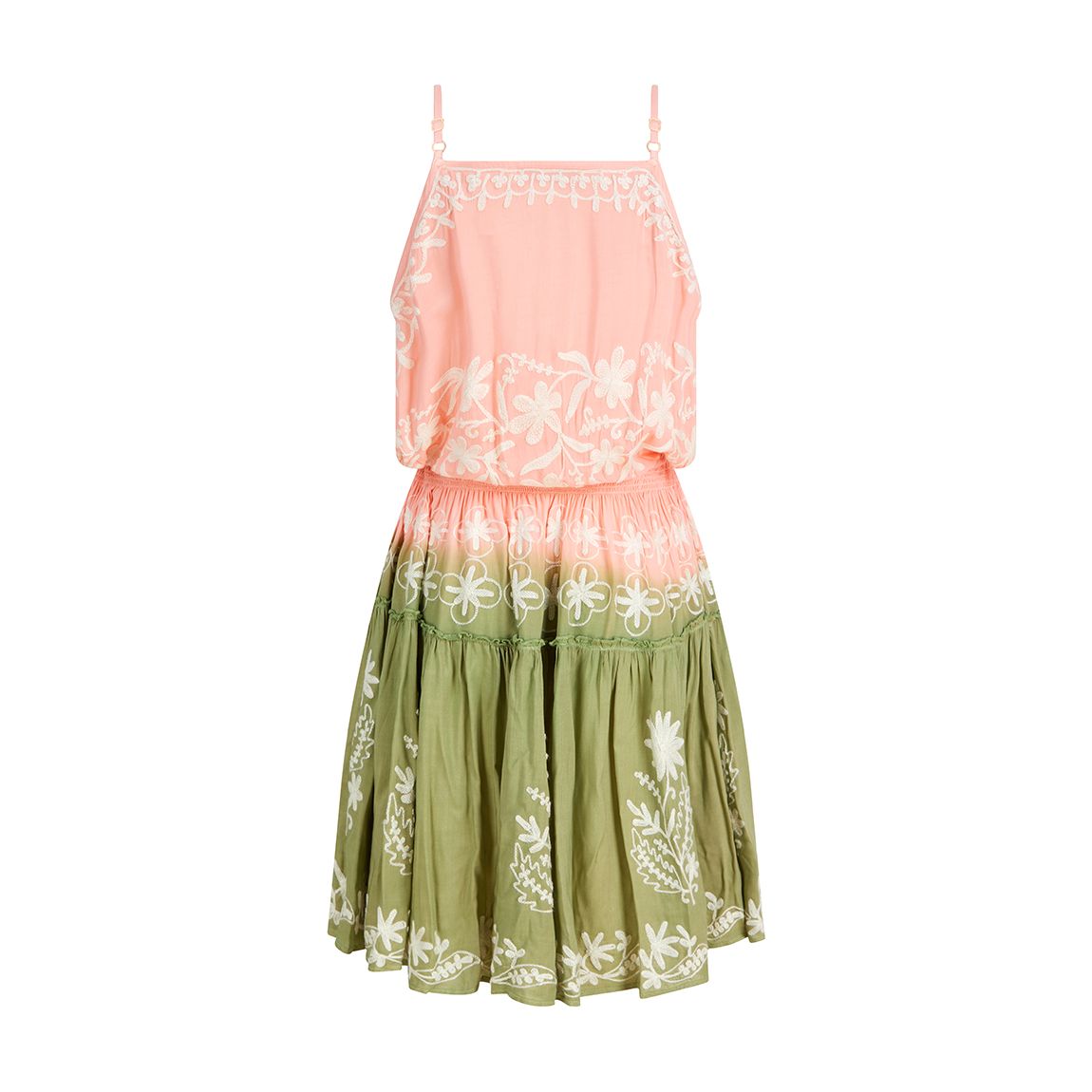 Chloe Mini Dress Peach-Pistachio Ombre main product photo
