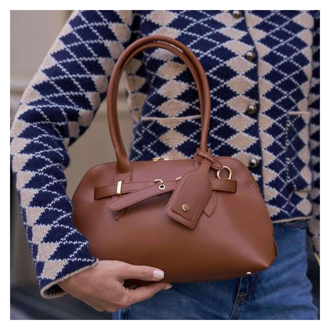 Brown Leather Handbag main product photo
