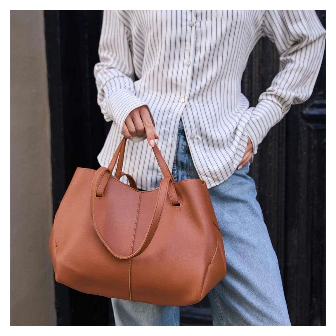 Brown Leather Shoulder Bag main product photo