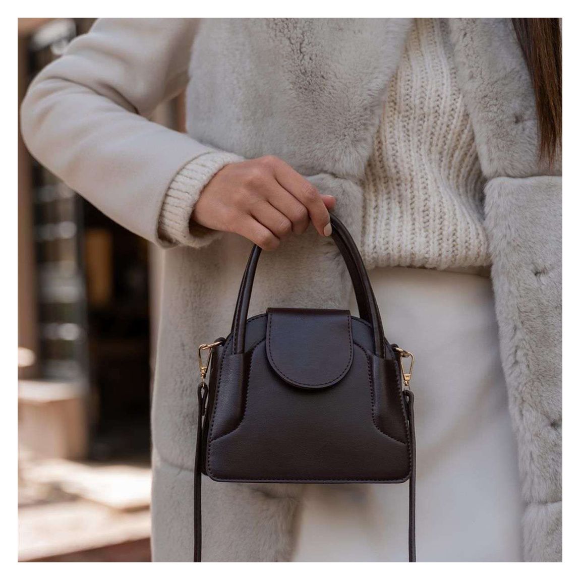Brown Leather Shoulder Bag main product photo