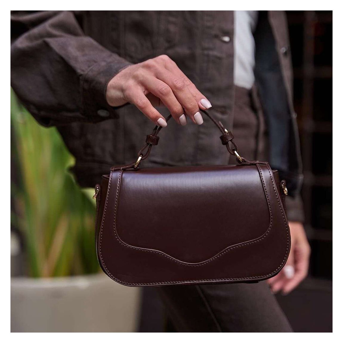 Brown Leather Handbag main product photo
