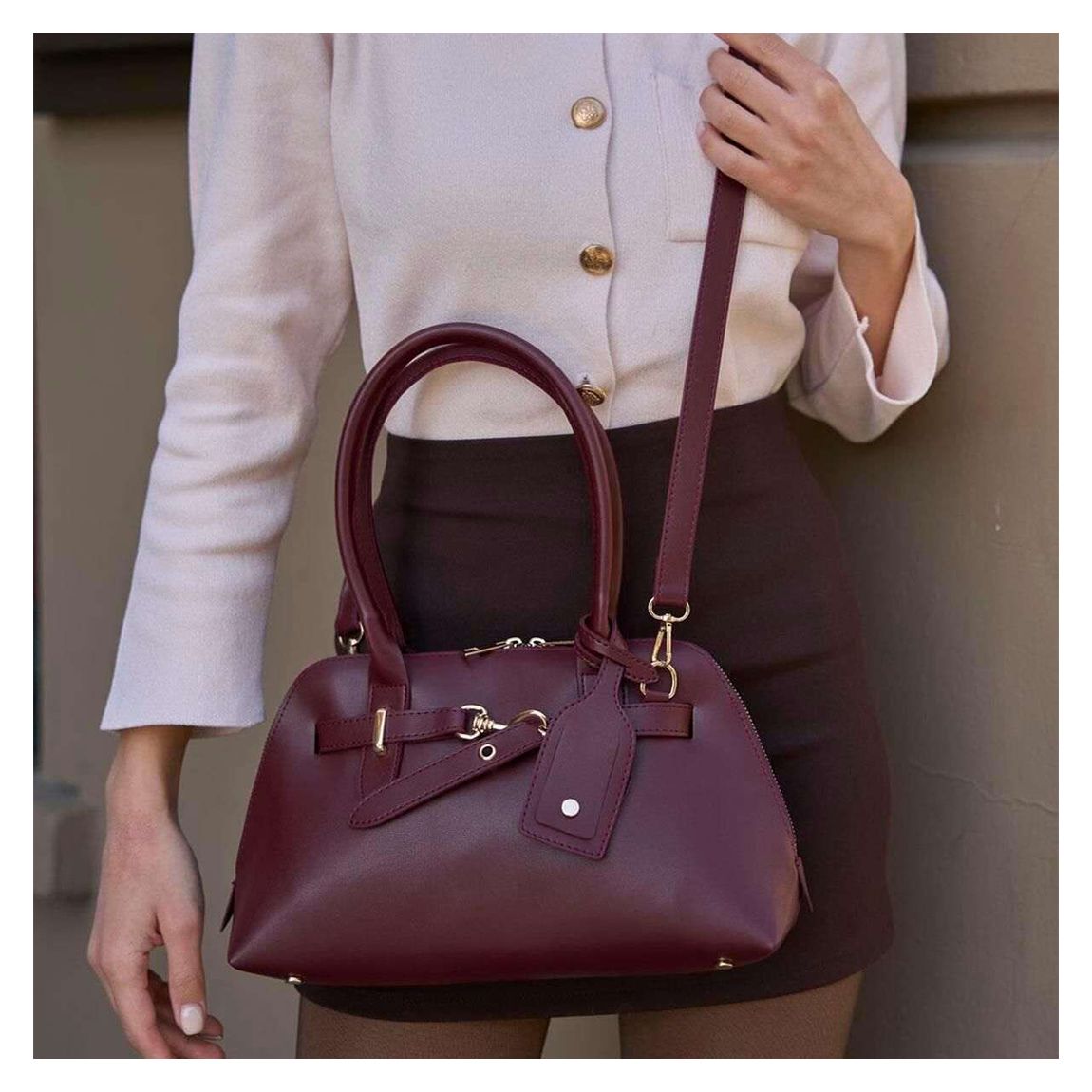 Brown Leather Handbag main product photo