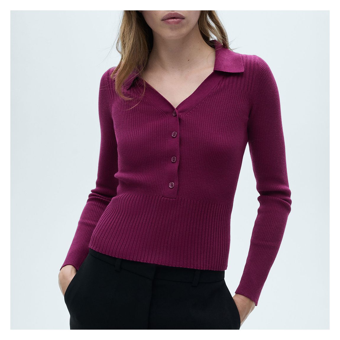 Wine Luchito Knit Sweater main product photo