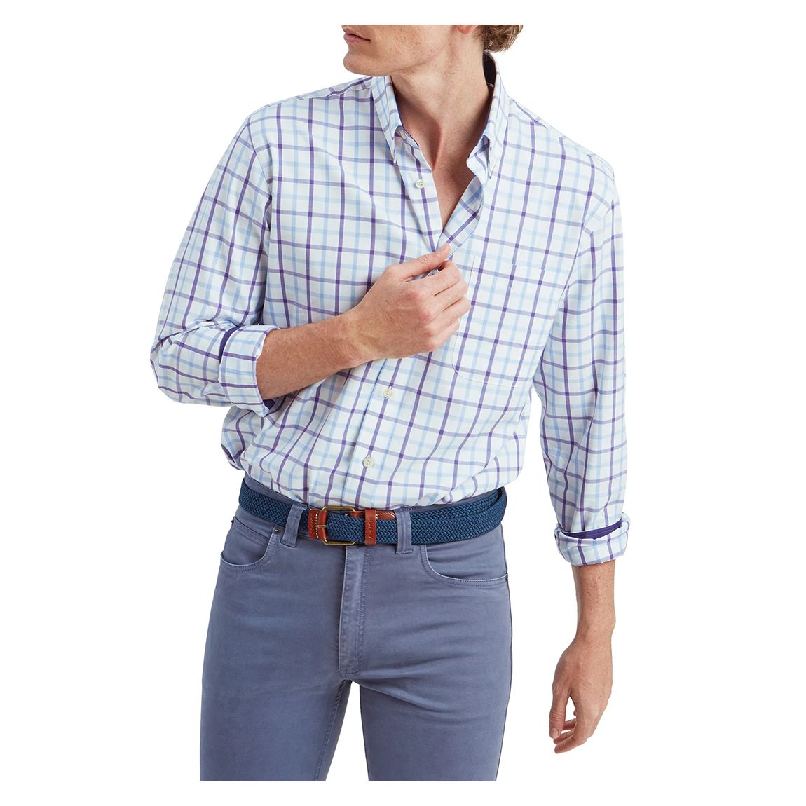 Purple Brancaster Classic Shirt main product photo