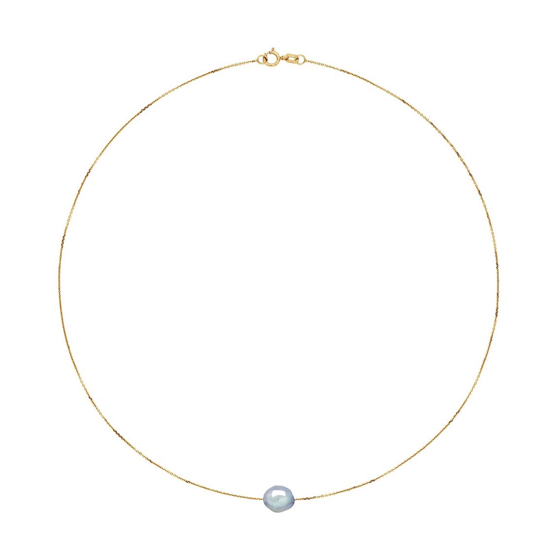 Grey Necklace Real Cultured Freshwater Pearl main product photo