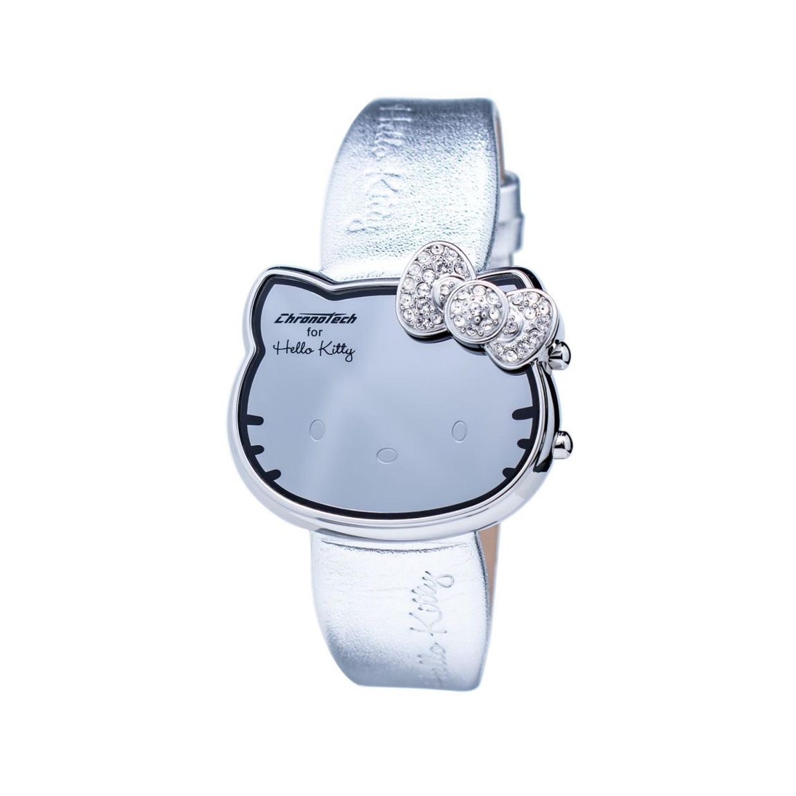 Hello Kitty Silver Watch Crystal Bow Accents Wo Watches main product photo