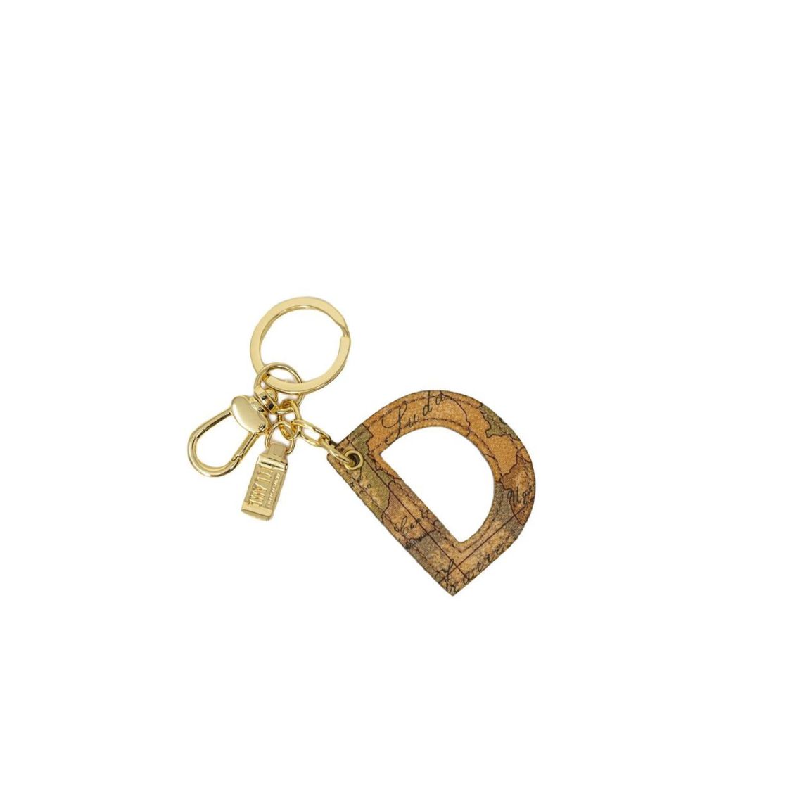 Geo Map Keychain Letter D Wo - Beige Miscellaneous Accessories main product photo