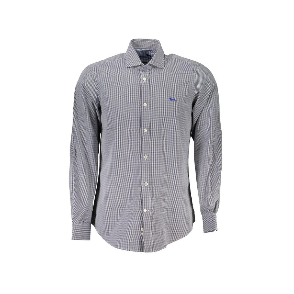 Gingham Dress Shirt Long Sleeve - Blue main product photo
