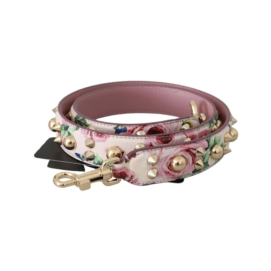 Floral Studded Bag Strap Rose Print Wo - Pink main product photo