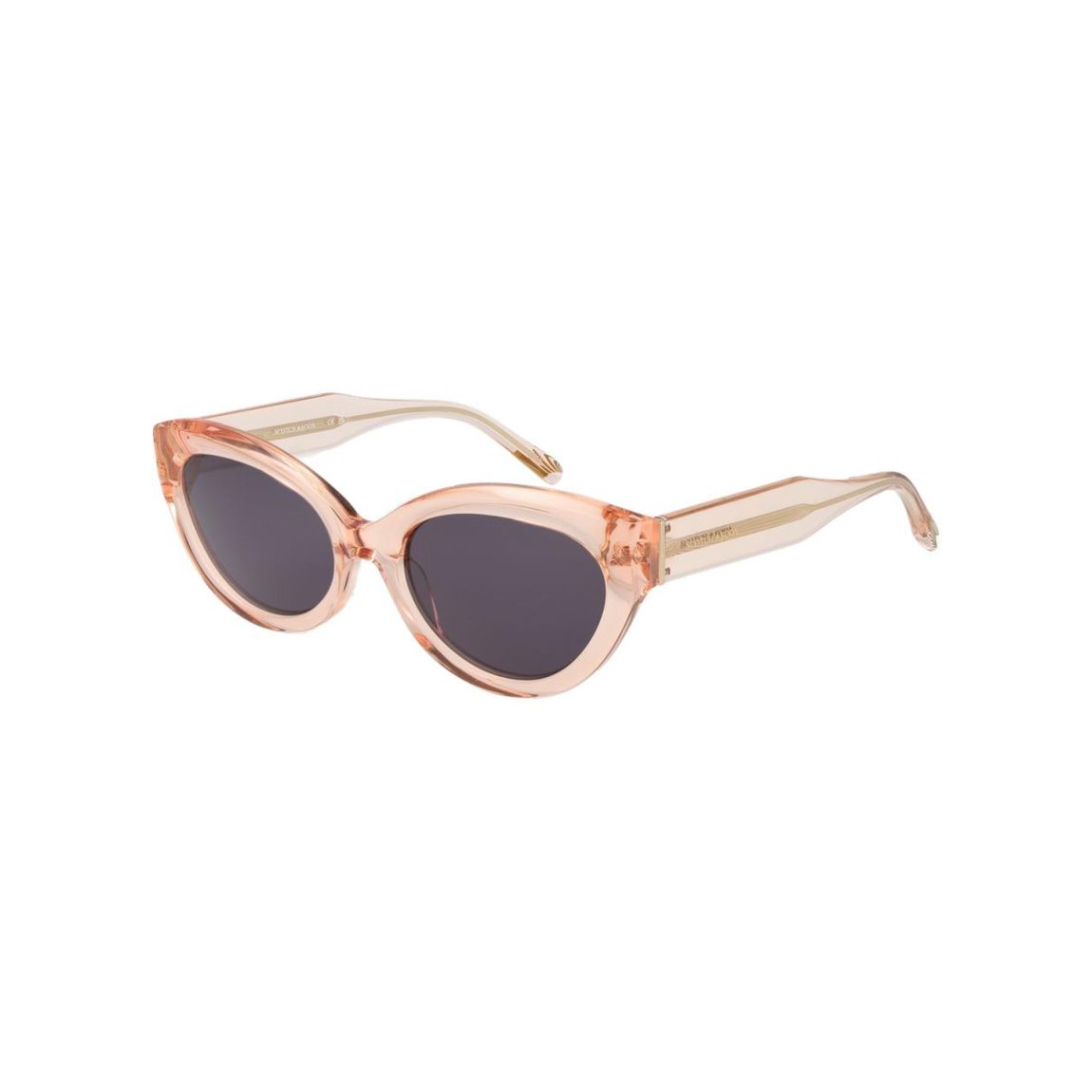 Cat Eye Sunglasses Peach Transparent Frames Wo - Pink main product photo