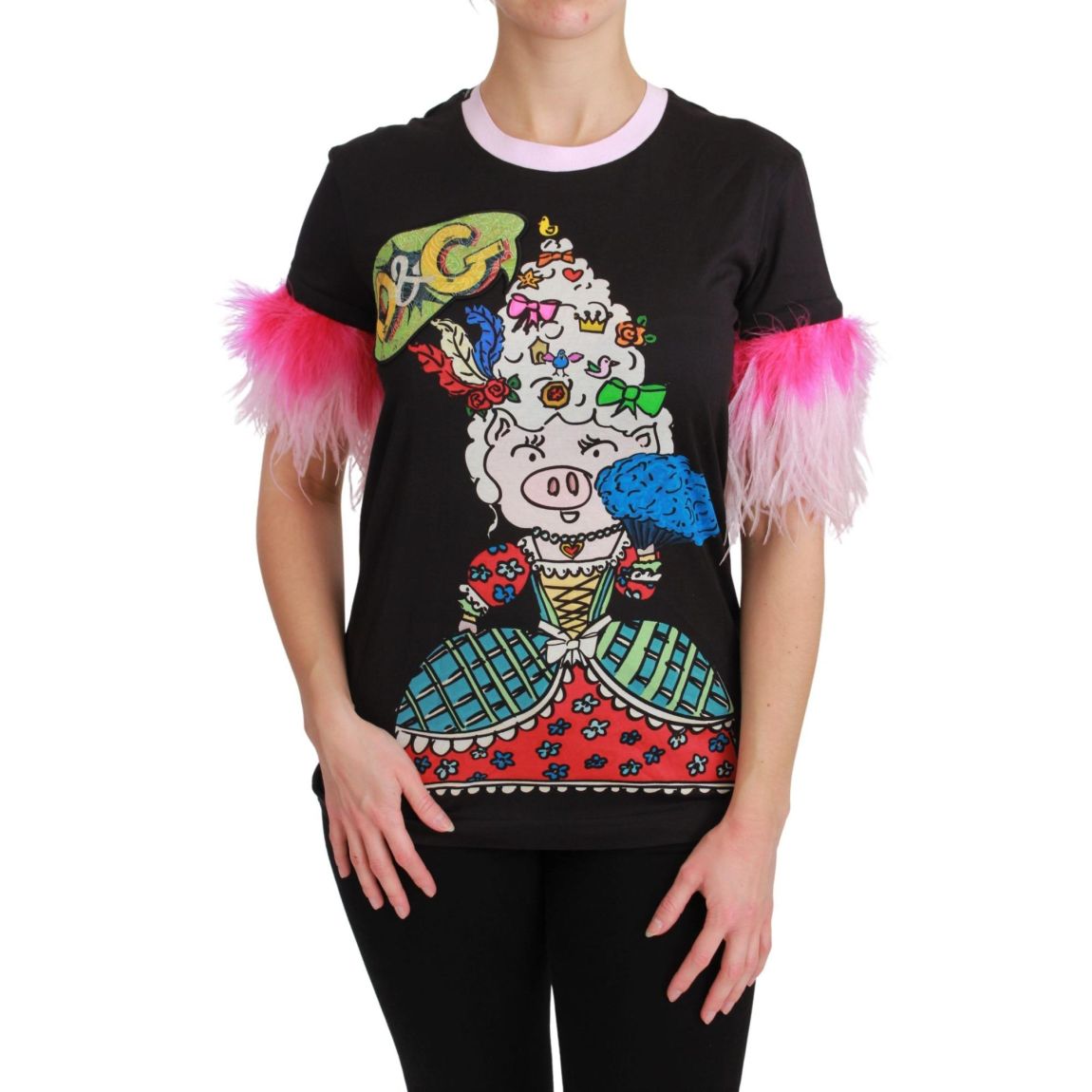 Piggy TShirt TSH4555 Wo - Black T-Shirts main product photo