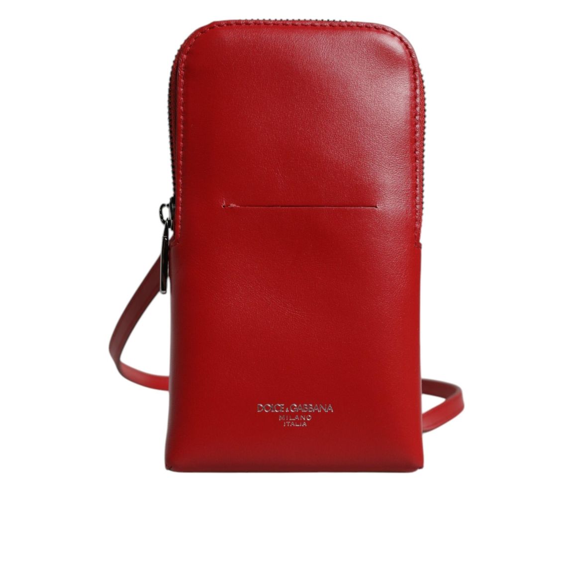 Leather Phone Pouch - Red Shoulder Bags main product photo