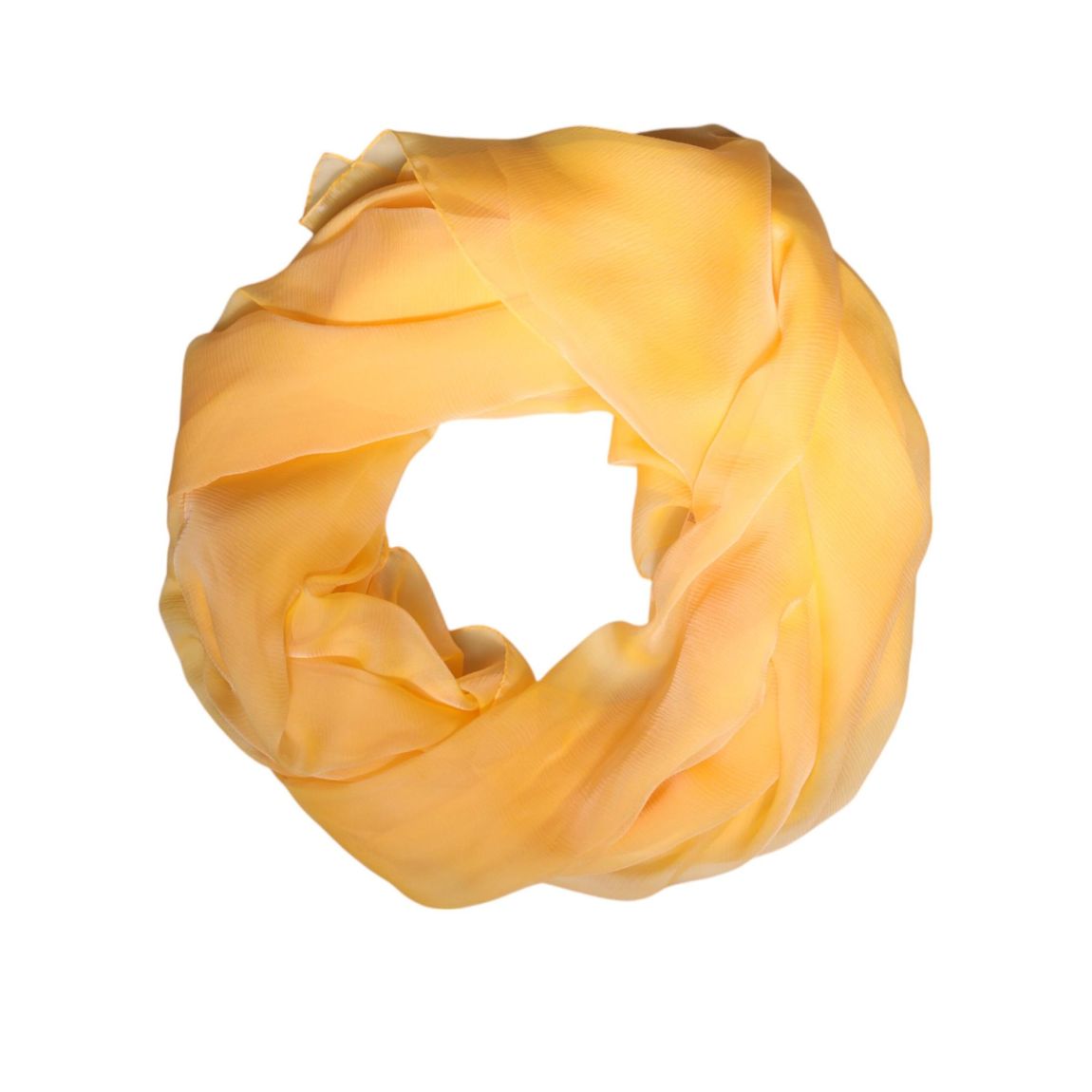 Silk Scarf Lightweight Accessory Wo - Yellow Scarves main product photo