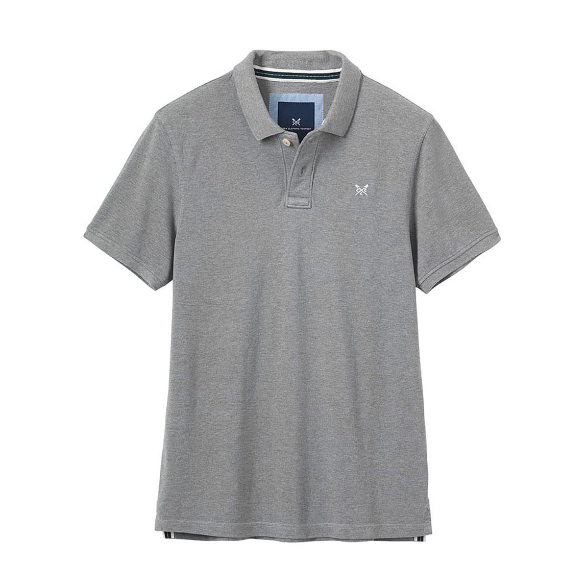 Grey Classic Pique Cotton Polo Shirt main product photo