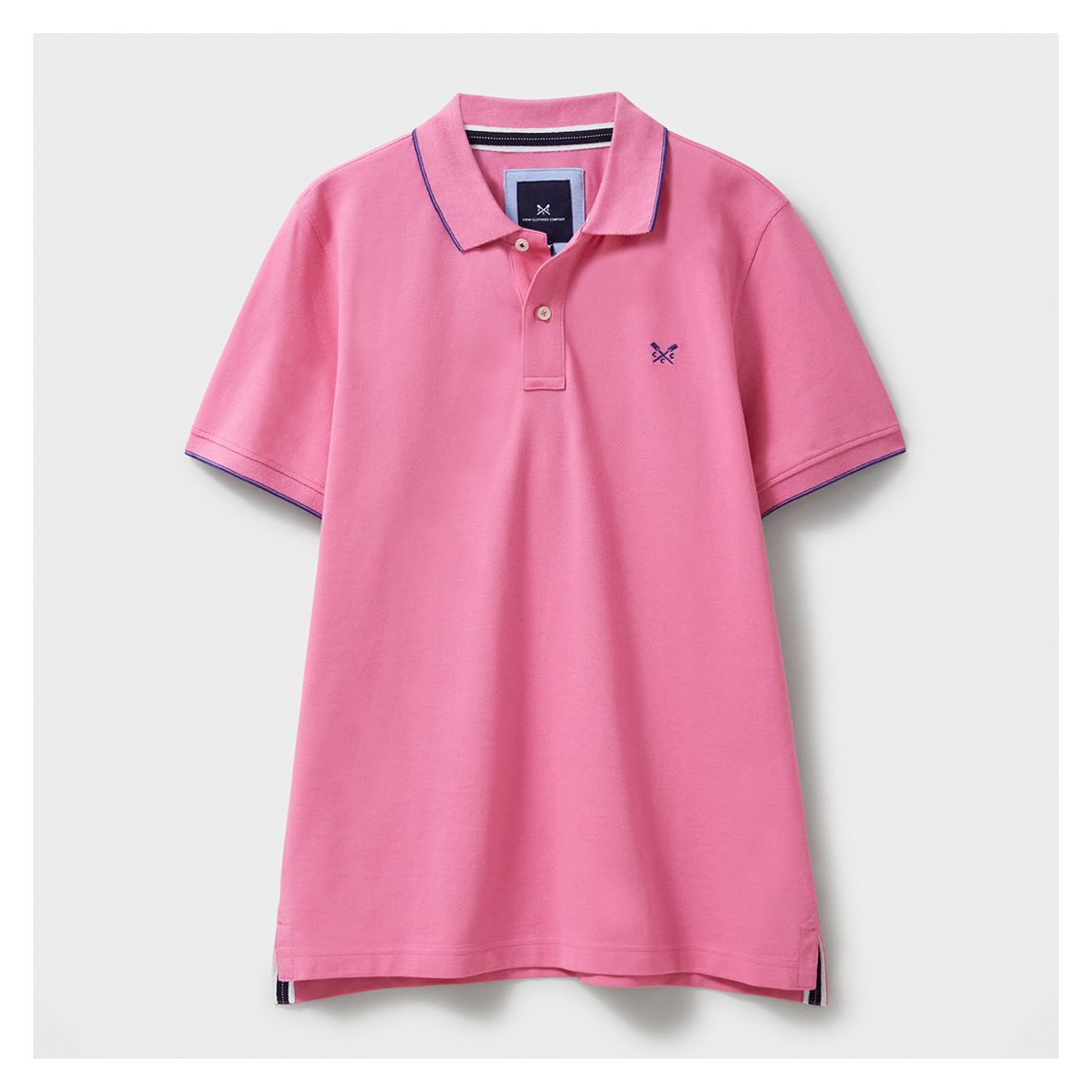 Pink Tipped Cotton Polo Shirt main product photo