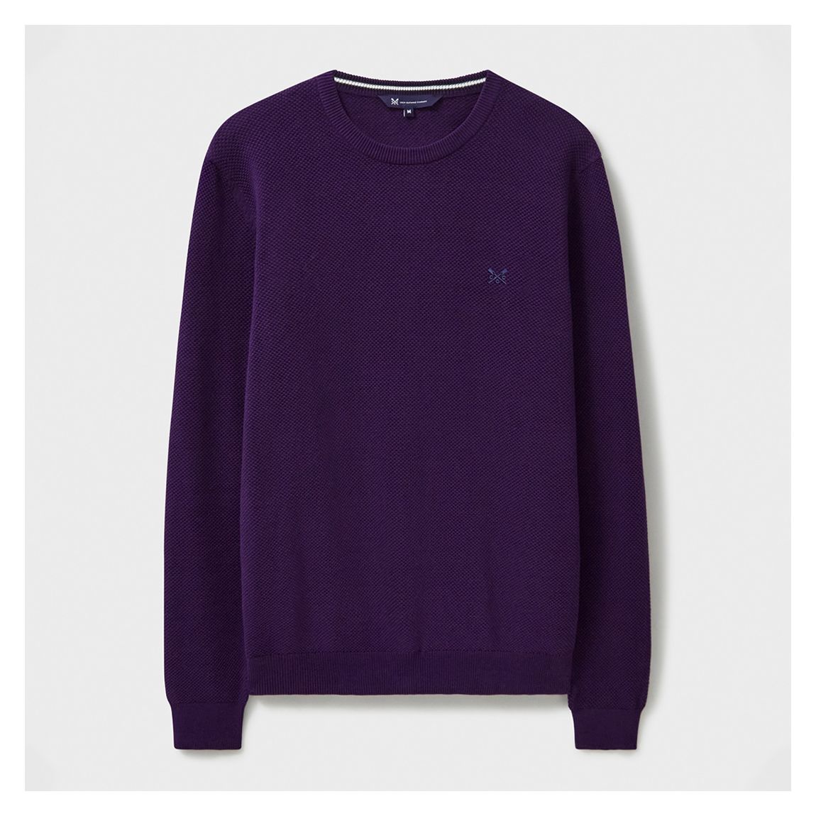 Purple Pique Stitch Cotton Jumper main product photo