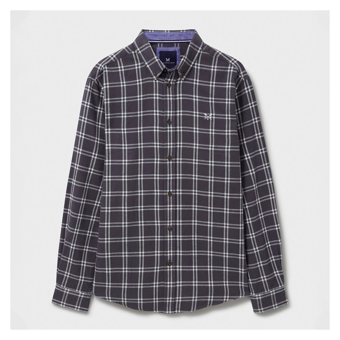Purple/ White Dandy Flannel Checked Cotton Shirt main product photo