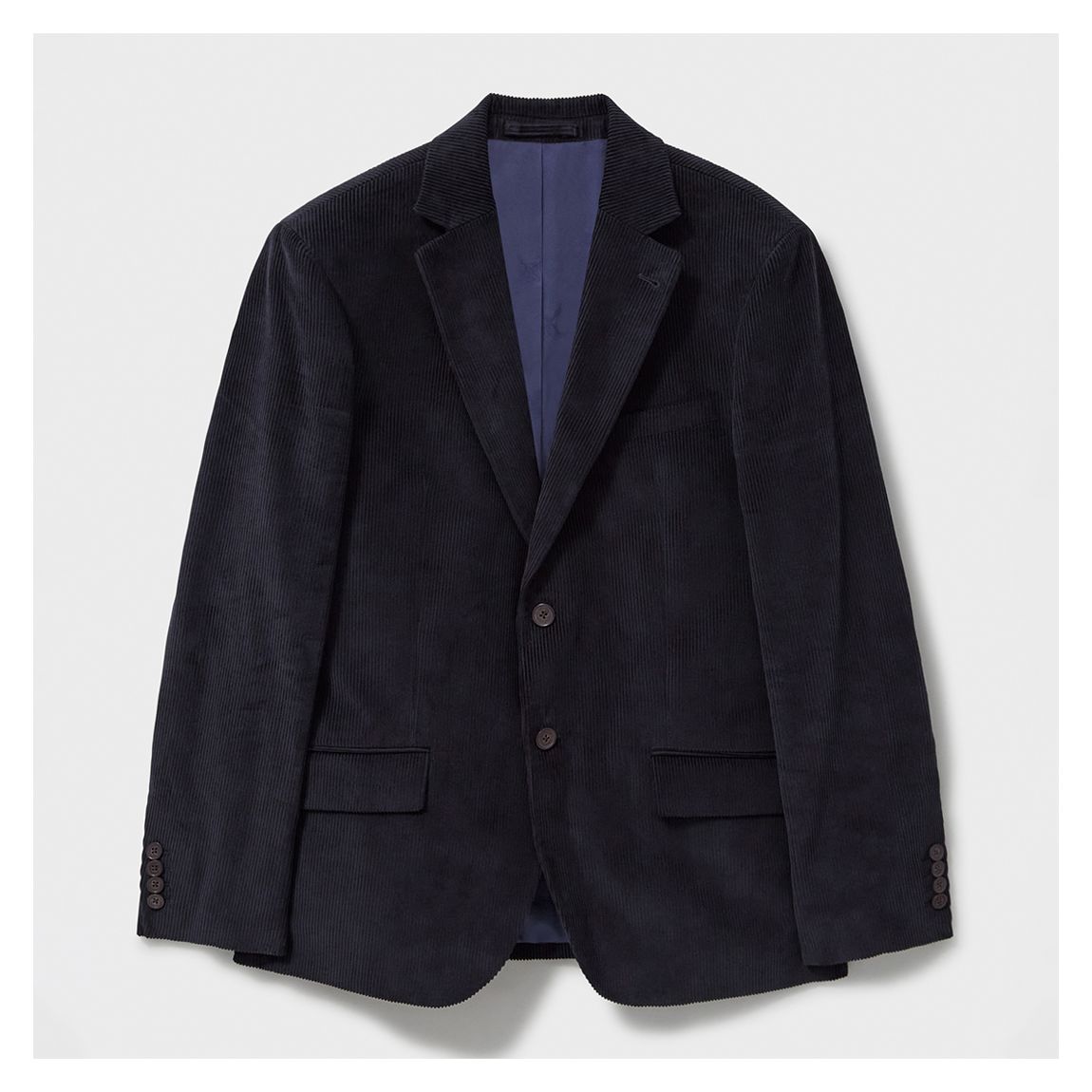 Navy Corduroy Cotton Blazer main product photo