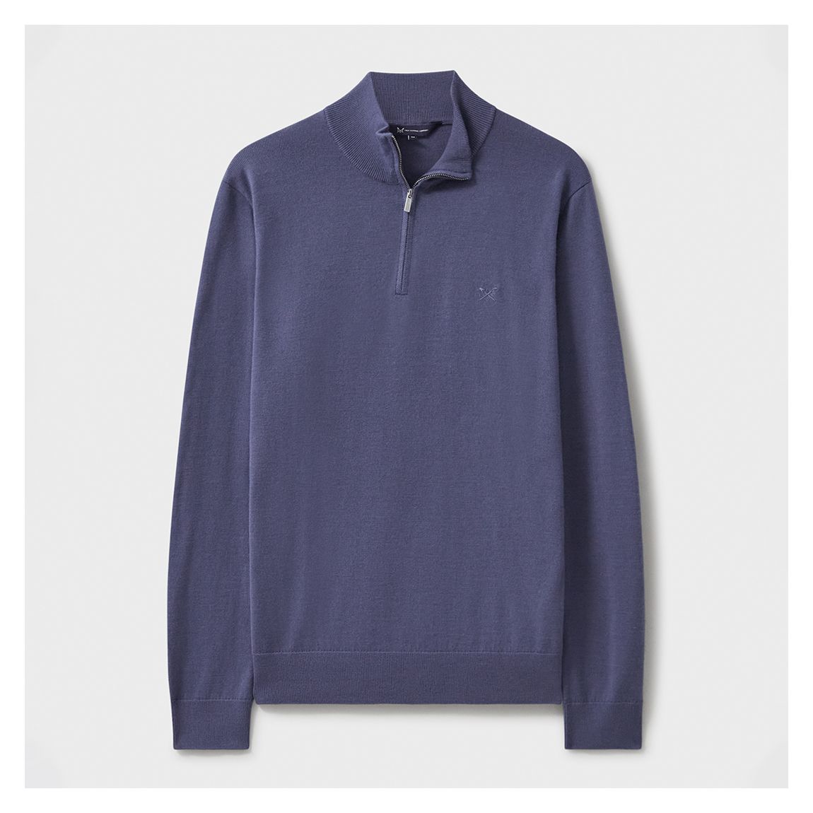 Purple Fine Merino Wool 1/2 Zip Jumper main product photo