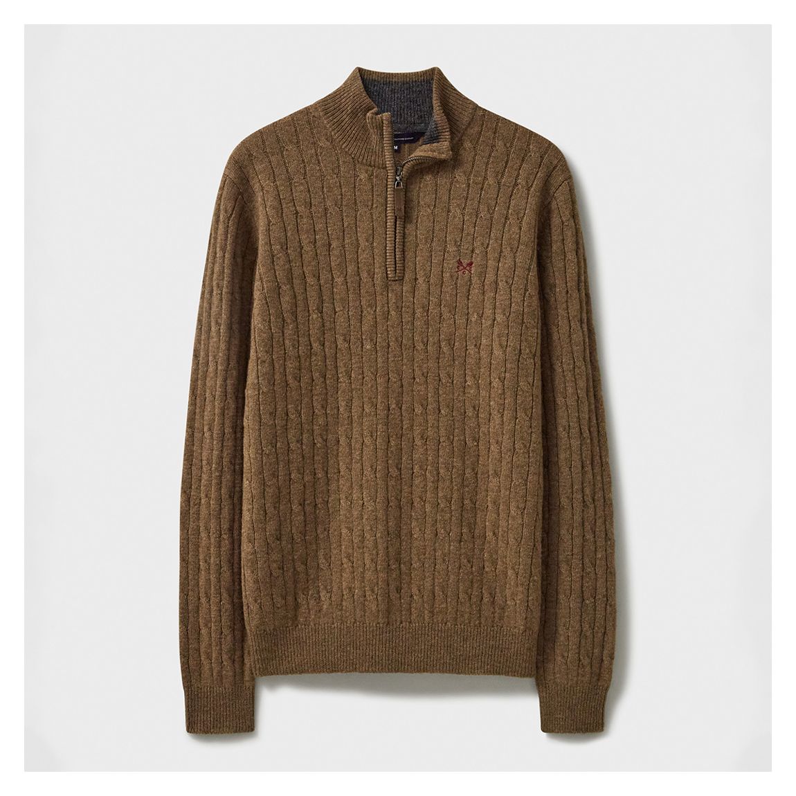 Brown Lambswool Blend 1/2 Zip Jumper main product photo