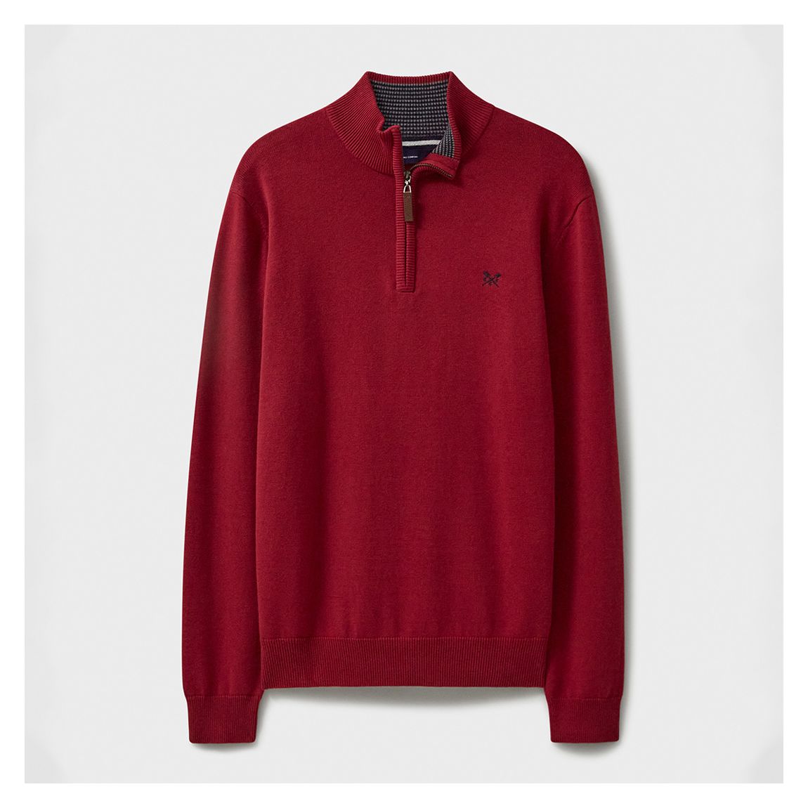 Purple Classic 1/2 Zip Cotton Jumper main product photo
