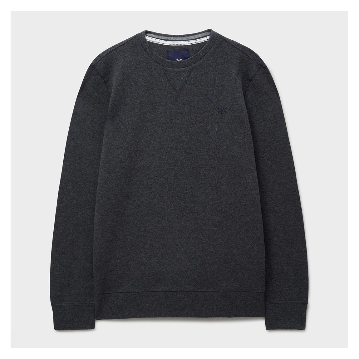 Grey French Ribbed Cotton Sweatshirt main product photo