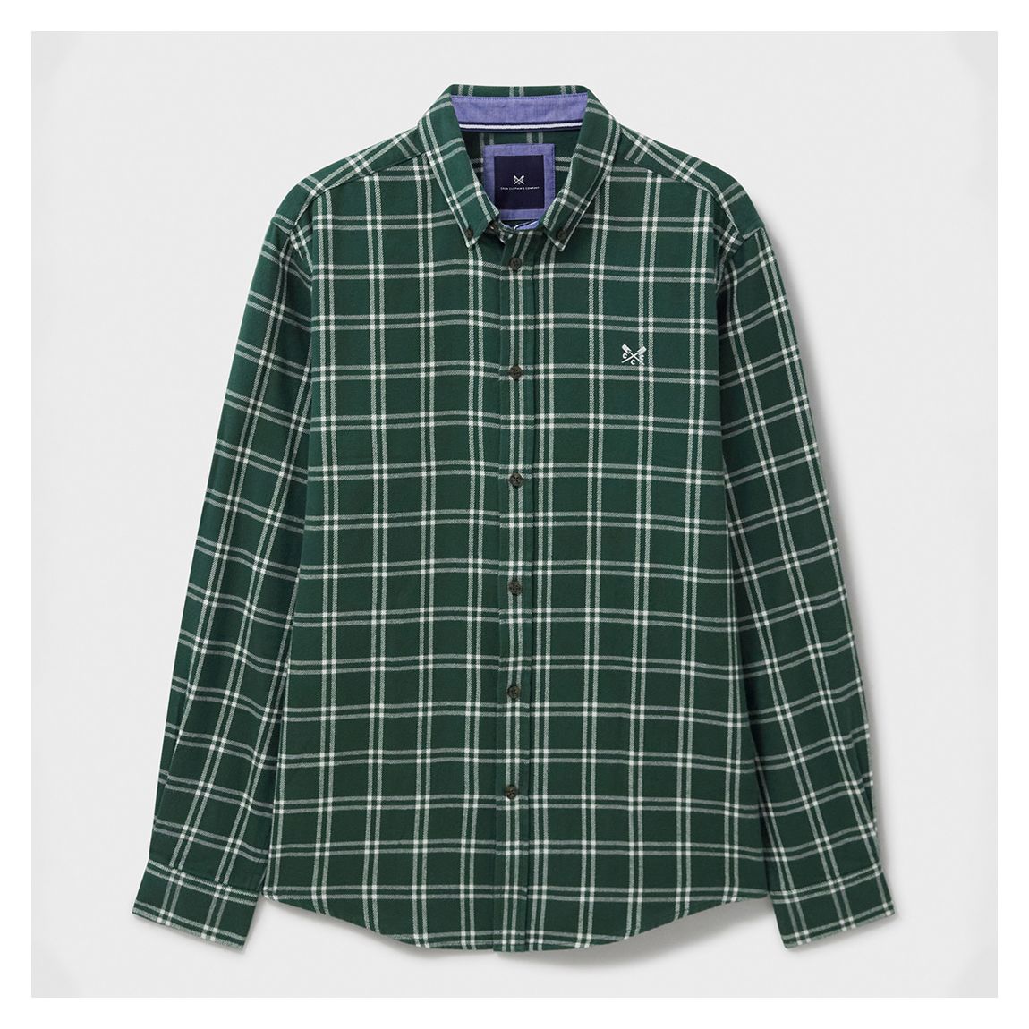 Green Dandy Checked Flannel Cotton Shirt main product photo