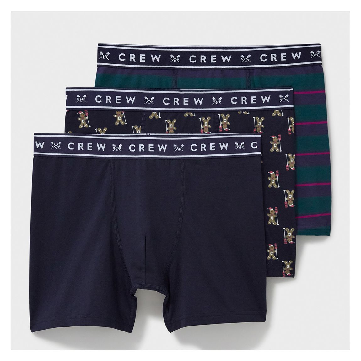 Multi 3 Pack Cotton Stretch Boxers main product photo