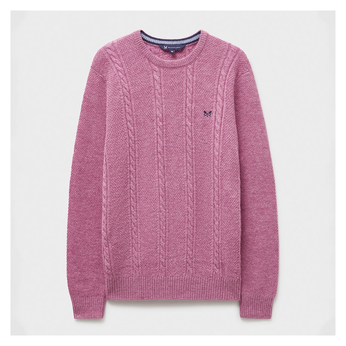 Pink Cable Knit Lambs Wool Jumper main product photo