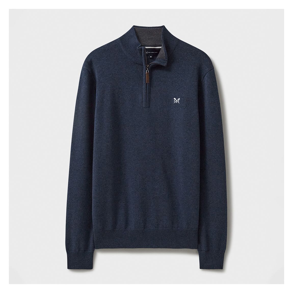 Navy Classic 1/2 Zip Cotton Jumper main product photo