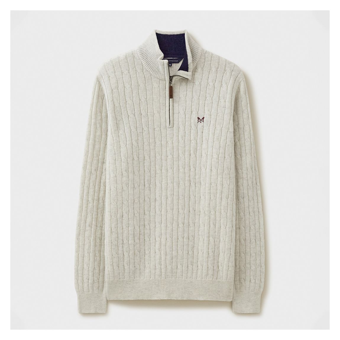 Ecru Lambswool Blend 1/2 Zip Jumper main product photo