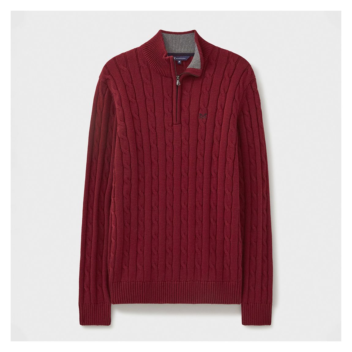 Purple Classic 1/2 Zip Cotton Jumper main product photo