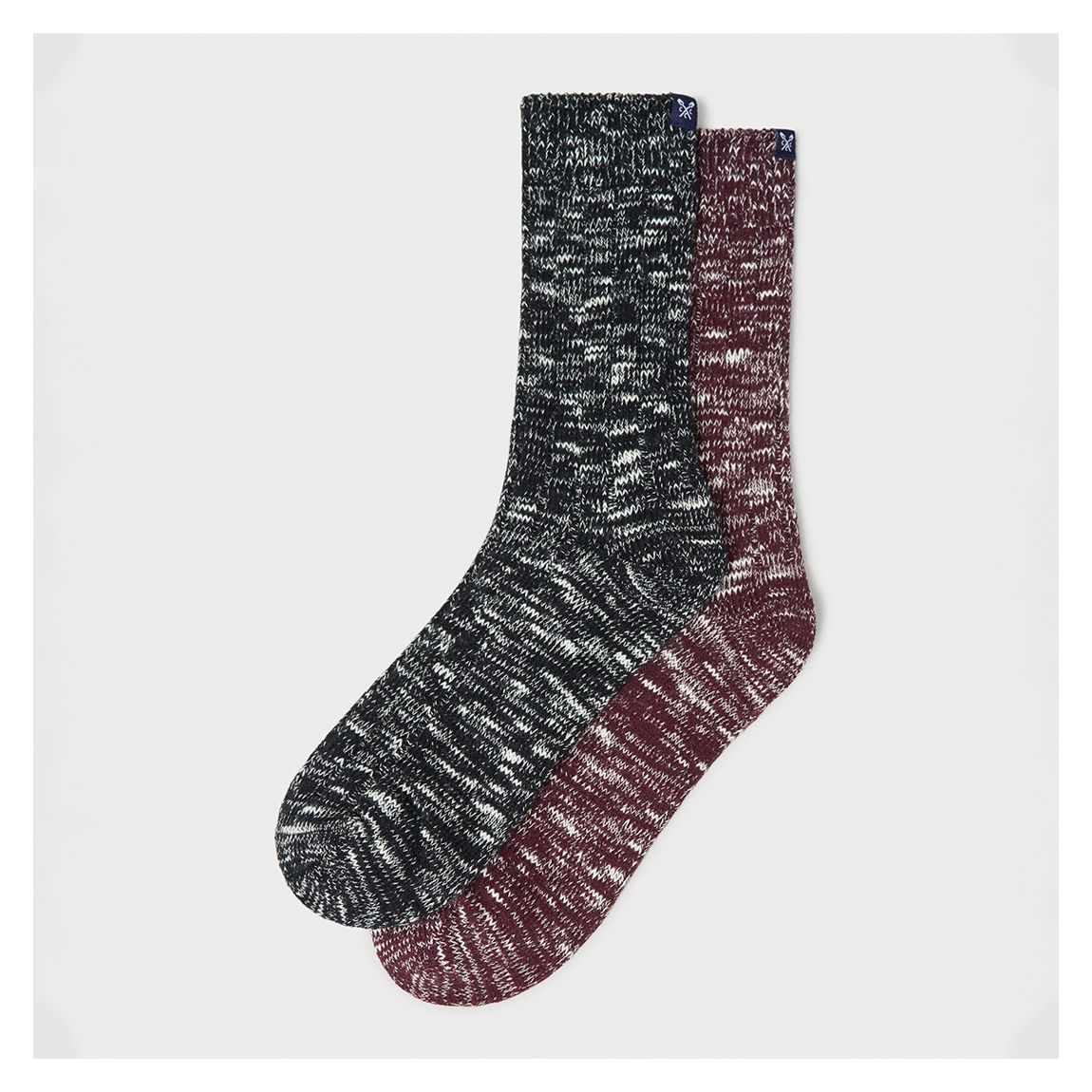Multi Mouline 2 Pack Cotton Boot Socks main product photo