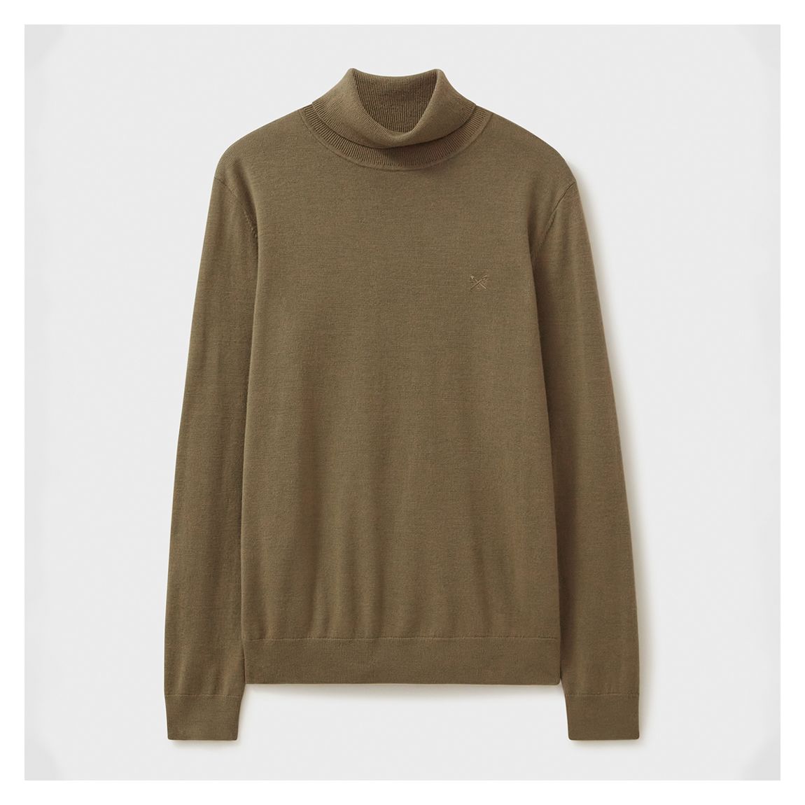 Brown Merino Wool Roll Neck main product photo