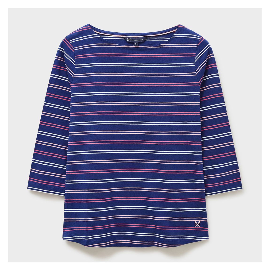Navy Essential Stripe Breton Cotton Top main product photo