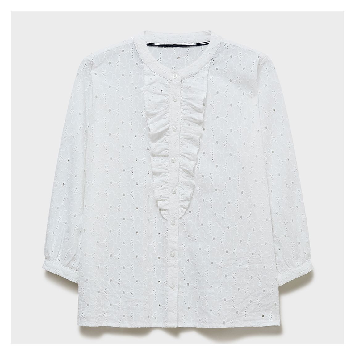 White Stella Cotton Blouse main product photo
