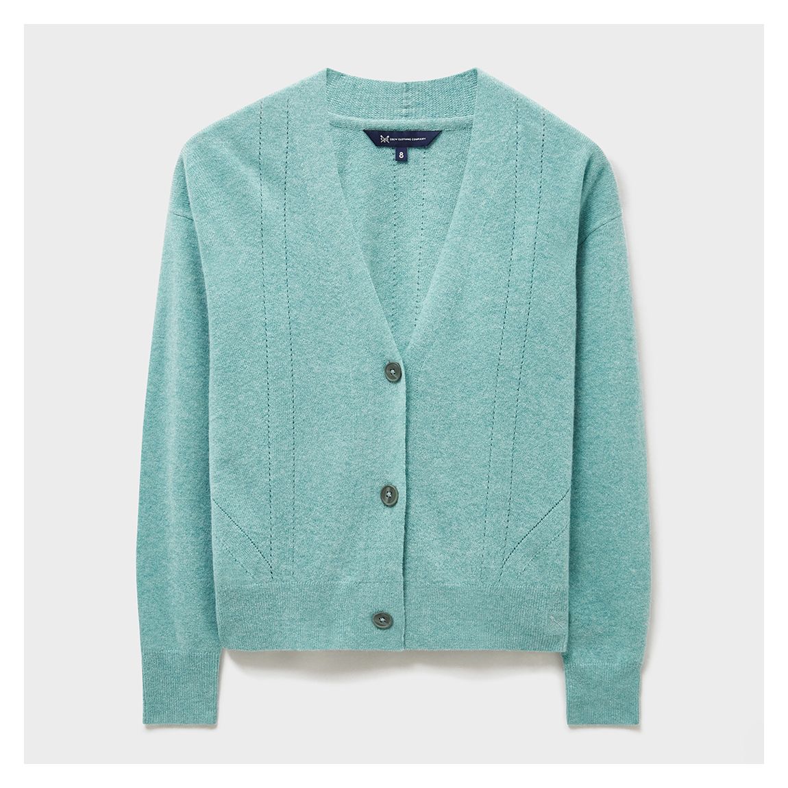 Blue Harmony V-Neck Merino Wool Blend Cardigan main product photo