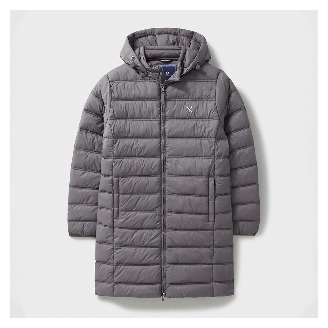 Grey Lightweight Padded Coat main product photo