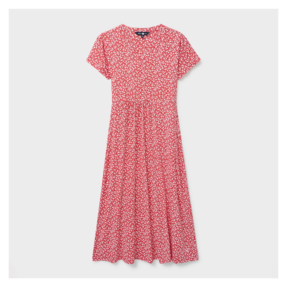 Red Floral Emi Jersey Dress main product photo