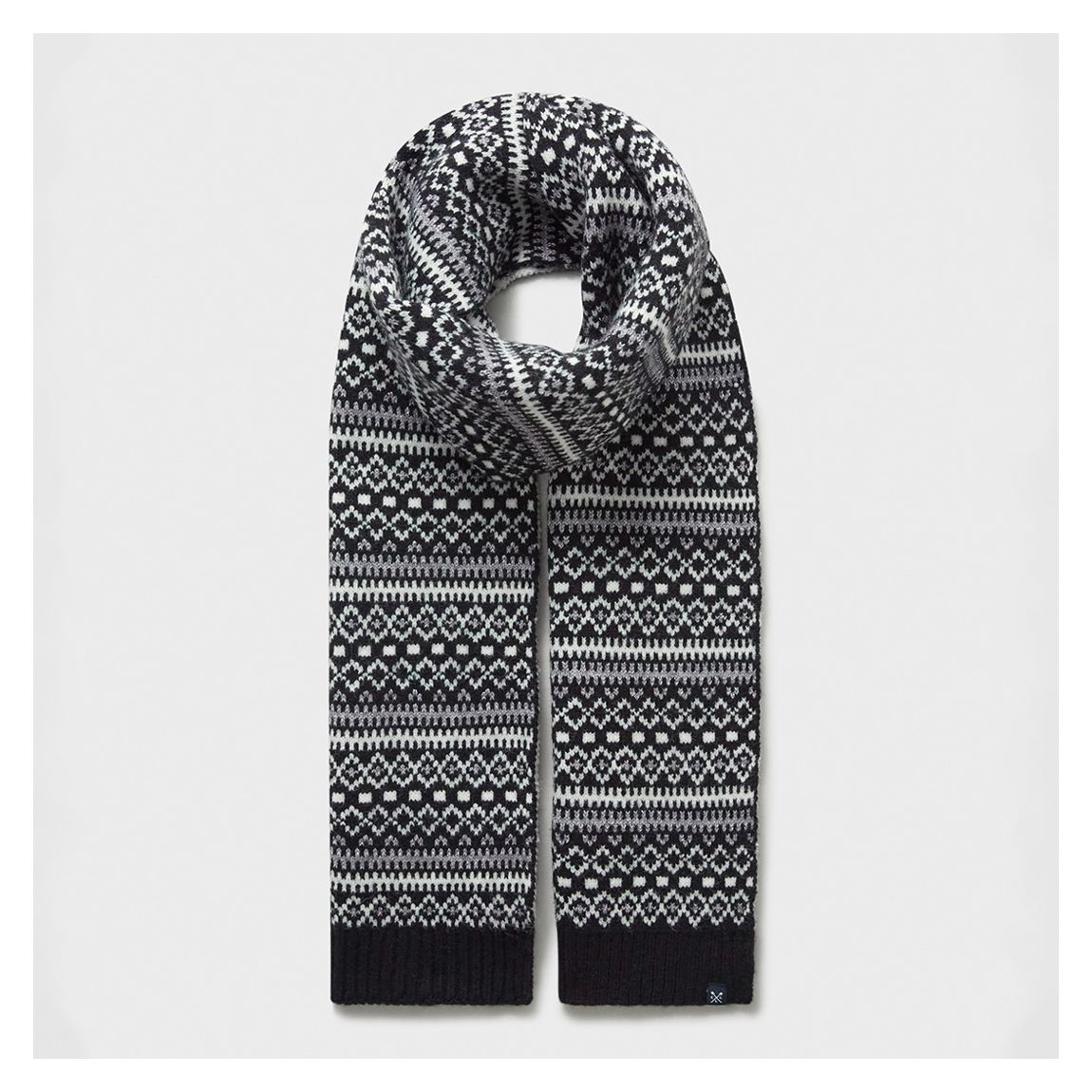 Black Fairisle Scarf main product photo