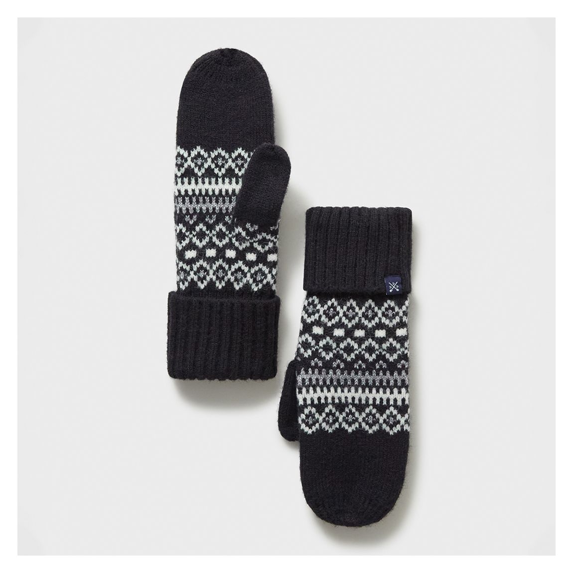 Navy Fairisle Mittens main product photo