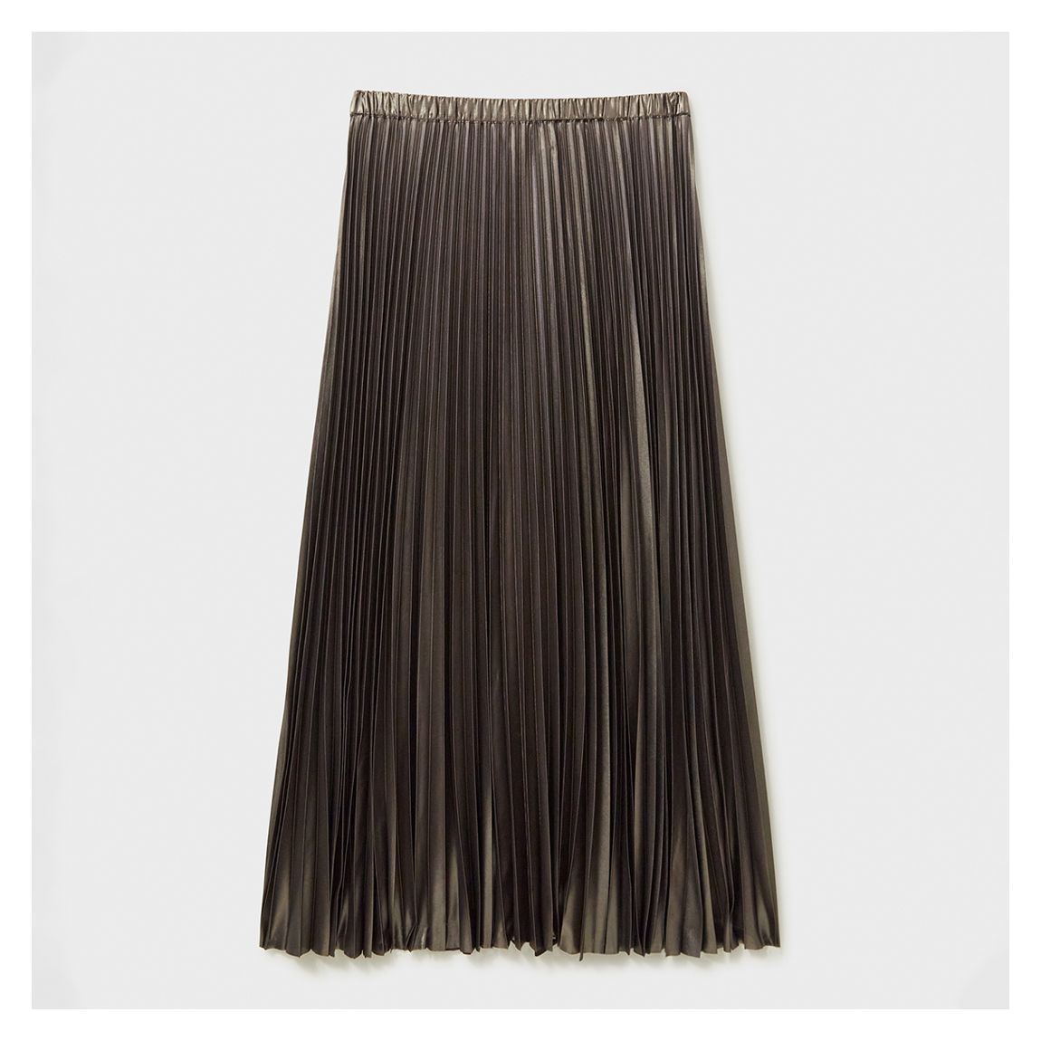 Charcoal Aurora Pleated Midi Skirt main product photo