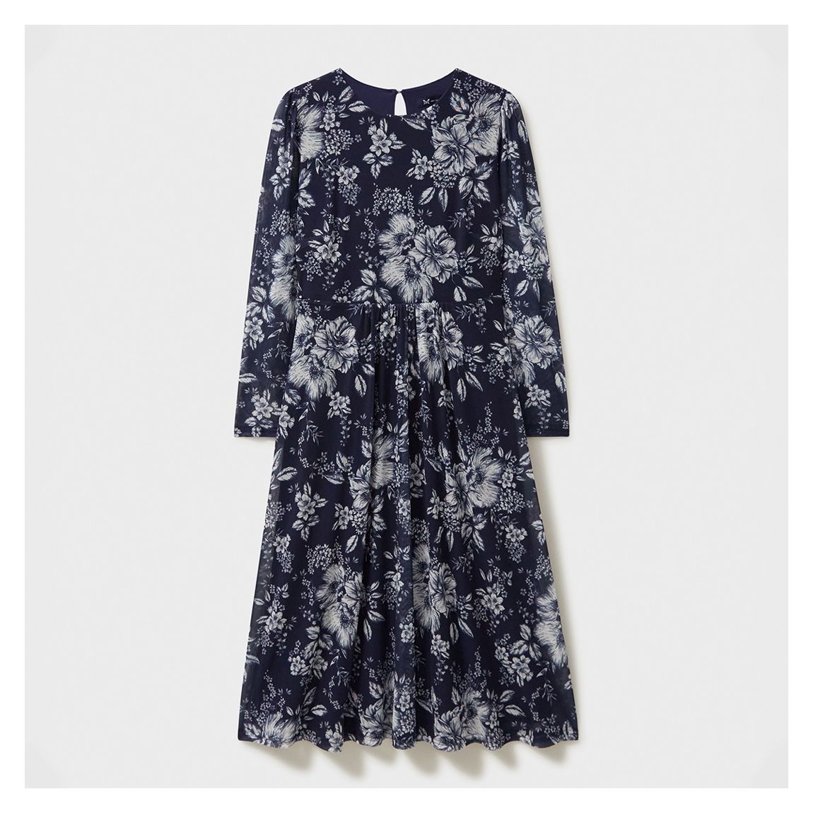 Navy Floral Gillian Tulle Dress main product photo