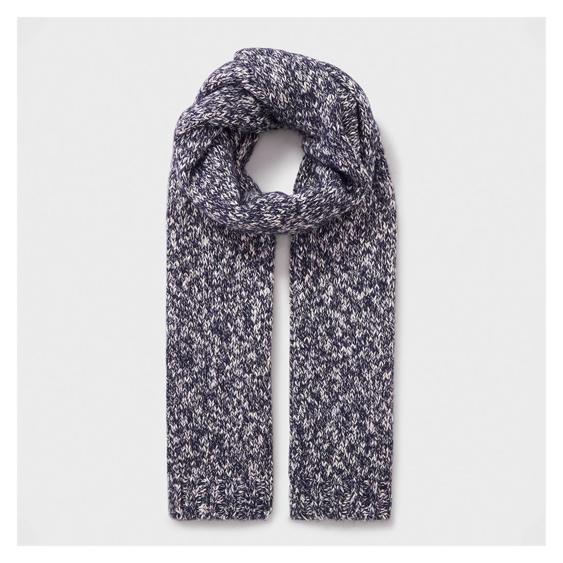 Navy Twisted Yarn Scarf main product photo